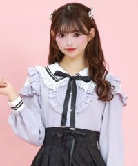 Secret Honey/シークレットハニー Secret Honey 肩レース開きセーラー襟ブラウス/507895010