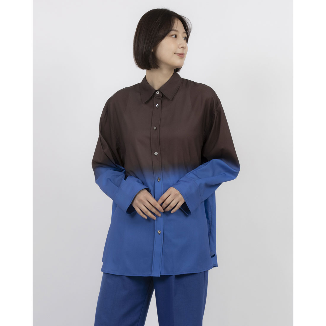 クラネ CLANE GRADATION SHIRT(507895015) | クラネ(CLANE) - d クラネ CLANE GRADATION SHIRT(507895015) | クラネ(CLANE) - d