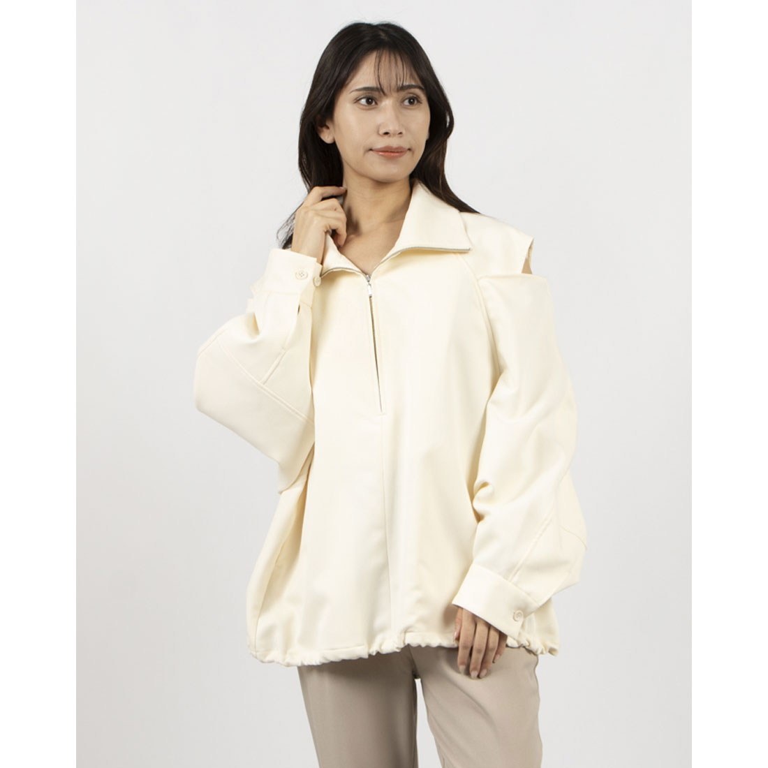 Aoiro CLANE MODE JERSEY BLOUSON サイズ1 1月13日（金）発売のMODO JERSEYシリーズを松本恵奈着用にてご