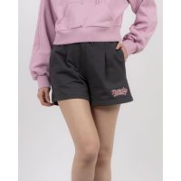 NERDY/ノルディ NERDY W'S CURSIVE LOGO SHORTS 　カーシブロゴショーツ（メランジホワイト）/507895051