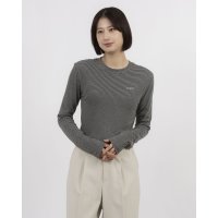 NERDY/ノルディ NERDY W'S STRIPE L/S T－SHIRT 　ストライプ長袖Tシャツ（ブラック）/507895052