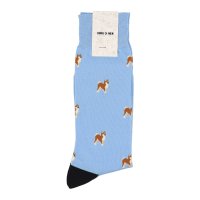 COMME CA MEN/コムサメン COMME CA MEN コムサメン 秋田犬柄 クルー丈ソックス/507895155