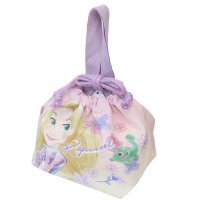 cinemacollection/シネマコレクション cinemacollection 塔の上のラプンツェル ランチ巾着 マチ付き巾着 ラベンダー 新入学 ディズニープリンセス アートウエルド /507895479