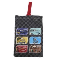 cinemacollection/シネマコレクション cinemacollection カーズ キルト シューズバッグ 体育館靴かばん 黒 新入学 ディズニー アートウエルド 運動靴入れ キャラ/507895498