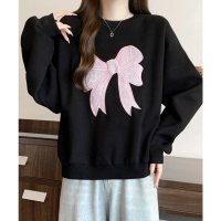 miniministore/ミニミニストア miniministore 刺しゅうリボンスウェット裏微起毛トップス/507895709