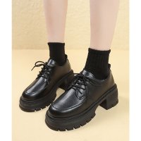 miniministore/ミニミニストア miniministore ローファー レディース 厚底 編み上げ/507895713