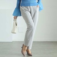 Sawa a la mode/サワアラモード Sawa a la mode 艶やかなパールデコレーションテーパードパンツ/507895730