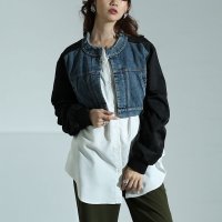 Sawa a la mode/サワアラモード Sawa a la mode スパイス加える異素材レイヤード風チュニック/507895757