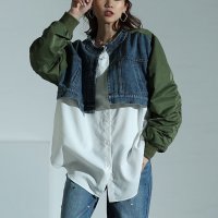 Sawa a la mode/サワアラモード Sawa a la mode スパイス加える異素材レイヤード風チュニック/507895757