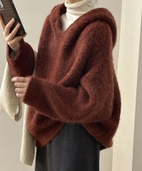 ARGO TOKYO/アルゴトウキョウ ARGO TOKYO Wool Blend Hoodie Knit Pullover 25071 フードニットプルオーバー/505891937