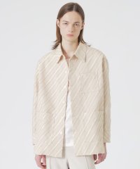 LOVELESS　MENS/ダイアゴナルカットジャガードオーバーシャツ/507807981