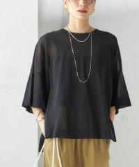 SHIPS WOMEN/〈手洗い可能〉18G フィルミーコットン ワイド ショート スリーブ プルオーバー/507897310