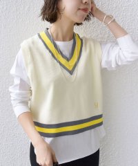 SHIPS WOMEN/〈手洗い可能〉刺繍 チルデン ショート ベスト/507897312