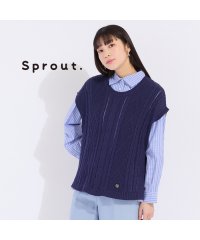 Liliane Burty/【Sprout.】ローゲージ　綿ニットベスト/507897396