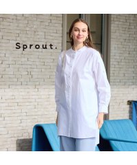 Liliane Burty/【Sprout.】トルコ製素材　綿ジャカードバンドカラーブラウス/507897398