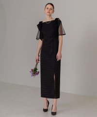 Leja/レジャ Leja 2WAY花柄リボンドットストーンIラインドレスワンピース美脚効果結婚式 パーティードレス 成人式 20代 30代 40代/507897834