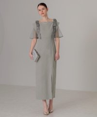 Leja/レジャ Leja 2WAY花柄リボンドットストーンIラインドレスワンピース美脚効果結婚式 パーティードレス 成人式 20代 30代 40代/507897834
