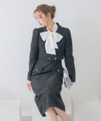 Retica/レティカ Retica ダブルボタンショートジャケット&ジャンバー膝下ワンピーススタイルツイードセレモニースーツ/507897836