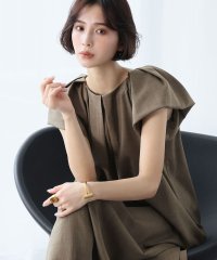 ELFRANK/エルフランク ELFRANK フリルタックショルダーAラインワンピース【洗える】/507897843