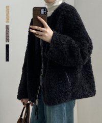 ARGO TOKYO/アルゴトウキョウ ARGO TOKYO Fake Leather Piping Boa Jacket 21128 レザーパインピングボアジャケット/507897933