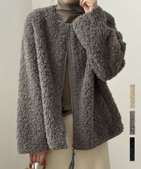 ARGO TOKYO/アルゴトウキョウ ARGO TOKYO Fake Leather Piping Boa Jacket 21128 レザーパインピングボアジャケット/507897933