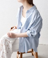 SHIPS any WOMEN/SHIPS any:〈洗濯機可能〉リネン ミックス ワーク ポケット シャツ/507898537