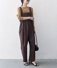 SHIPS any WOMEN/SHIPS any:〈洗濯機可能〉リネン ミックス タック ワイド サロペット/507899913