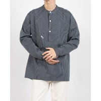 modAS/モダス modAS モダス フィッシャーマンシャツ 長袖シャツ トップス カジュアル きれいめ ストライプ シンプル modAS FISHERMAN SHIRT/507900052