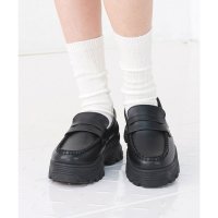 Honeys/ハニーズ Honeys 厚底ボリュームローファー ローファー 靴 シューズ 厚底ローファー 厚底 合皮 シンプル ガーリー トラッド オールシーズン 黒 レディ/507900061