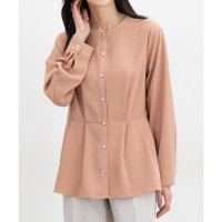 Honeys/ハニーズ Honeys ウエストタックブラウス トップス ブラウス 長袖 大きいサイズ オフィス きれいめ ウエストタック 再生ポリエステル ジョーゼット レデ/507900074