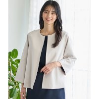 Honeys/ハニーズ Honeys 9分袖Aラインノーカラージャケット アウター ノーカラージャケット ジャケット セットアップ 大きいサイズ オフィス きれいめ レディー/507900128