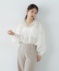 N Natural Beauty Basic/シアーフロントリボンブラウス/507877881