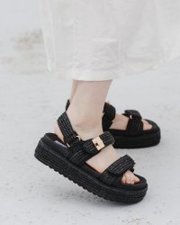 STEVE MADDEN/スティーブ マデン STEVE MADDEN ダブルベルトラフィアサンダル/507900398