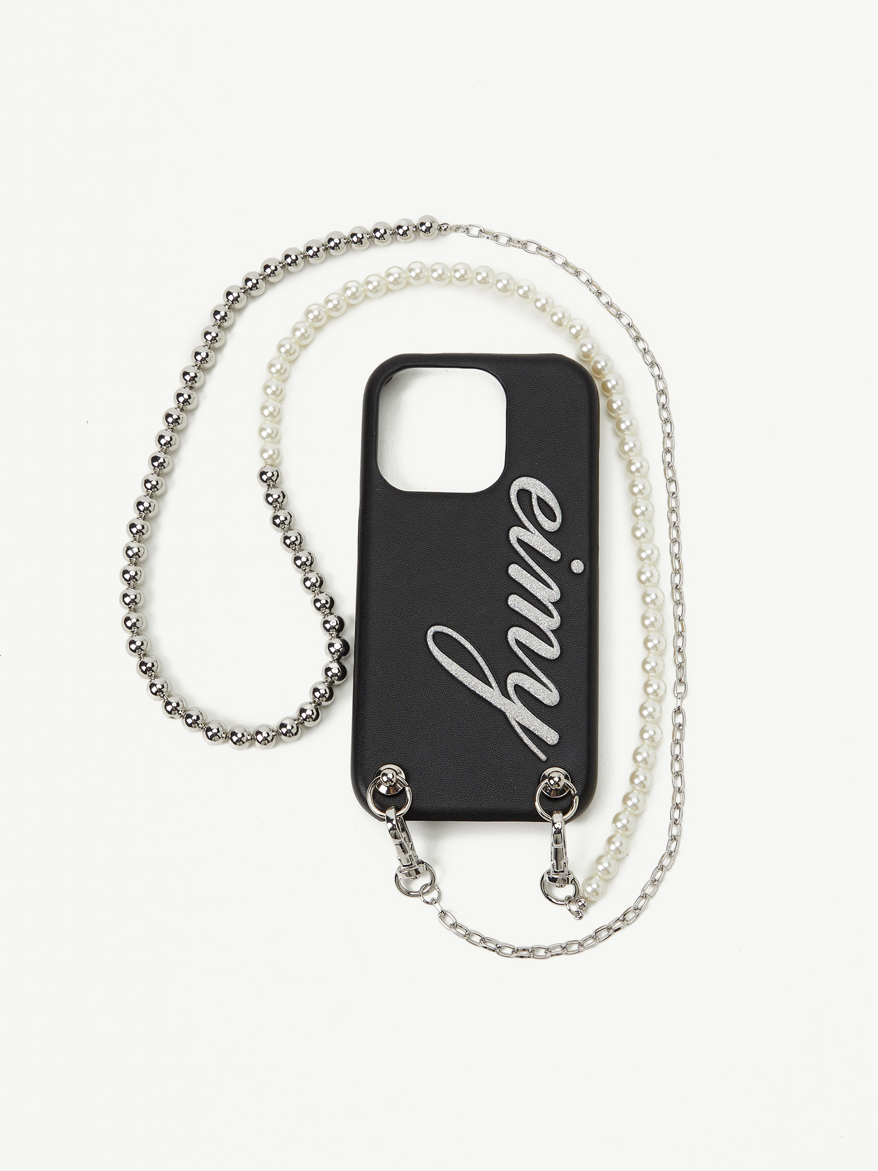 eimy istoire - eimy istoire 携帯ケース専用！ eimy glitter iPhoneケース14PRO(F IVORY): LIFESTYLE