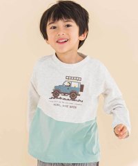 Noeil aime BeBe/天竺スパンフライス配色くるまプリント長袖Tシャツ(80~130cm)/507901325