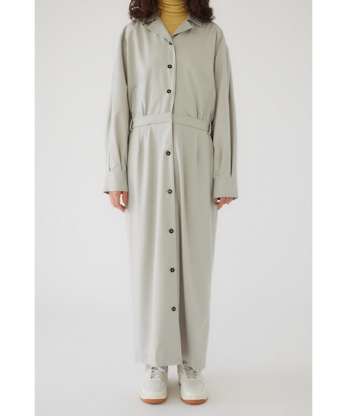美品❁＜RIM ARK＞トレンチワンピース リムアーク 美品】RIM.ARK(リムアーク) トレンチ風ワンピース 36 濃紺