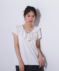 N Natural Beauty Basic/バイカラーフレアブラウス/507905781