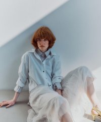 N Natural Beauty Basic/ランダムプリーツチュールスカート/507905782
