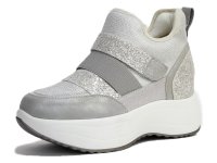 antelope/アンテロープ antelope MUUM ミドルカットダッドスニーカー 厚底 グリッター ツイード ジップ ベルクロ ゴム 3e/507605577
