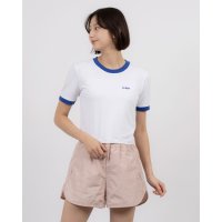 NERDY/ノルディ NERDY W'S BLENK LOGO RINGER CROPPED S/S T－SHIRT 　ブレンク ロゴ リンガー クロップド 半袖 Tシャツ/507895058