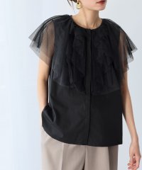 ELFRANK/エルフランク ELFRANK チュールラッフルカラーブラウス【洗える】/507908934