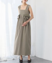 ELFRANK/エルフランク ELFRANK オフショルダーヨークフリルAラインワンピース【洗える】/507908935
