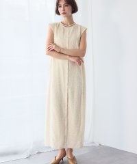 ELFRANK/エルフランク ELFRANK フリンジカットジャガードフレンチスリーブコクーンワンピース/507908936