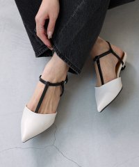 welleg/ウェレッグ welleg ポインテッドトゥ Tストラップ ローヒール パンプス/507909044