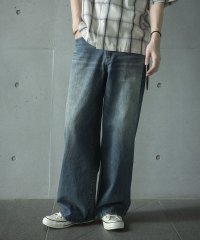 RATTLE TRAP/【WEB限定/12oz デニム】ウエストシャーリング ５ポケット ワイドストレートパンツ/507909199