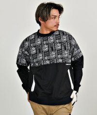 SB Select/シルバーバレットセレクト SB Select LUXE/R ペイズリー切り替えストレッチ布帛長袖トレーナー/507909256