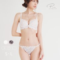 PINK PINK PINK/ピンクピンクピンク PINK PINK PINK ノンワイヤー サイドベールレース ブラ＆ショーツセット 【返品不可商品】/507909293
