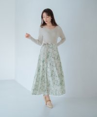 MISCH MASCH/ミッシュマッシュ MISCH MASCH 2025春夏新作 カシュクールフラワー柄ドッキングワンピース/MM517405/507909366
