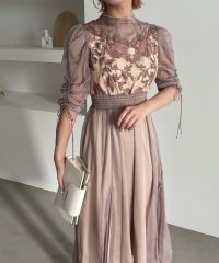 aity/アイティ aity フラワーレースオーガンジーフレアドレス 結婚式 二次会 成人式 同窓会 パーティードレス オケージョンドレス お呼ばれワンピース/507909519