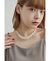 niana/ニアナ niana ツイストパールネックレス ショート 結婚式 二次会 同窓会 お呼ばれ オケージョン フォーマル 大振り ボリューム/507909530